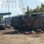 В Донском из‑за манёвра на высокой скорости перевернулся автомобиль